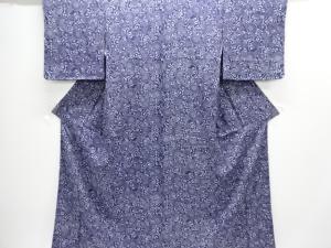 未使用品　菊唐草模様小紋着物